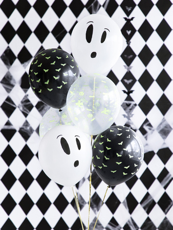 Balony UV 27cm, BOO!, mix (1 op. / 3 szt.)