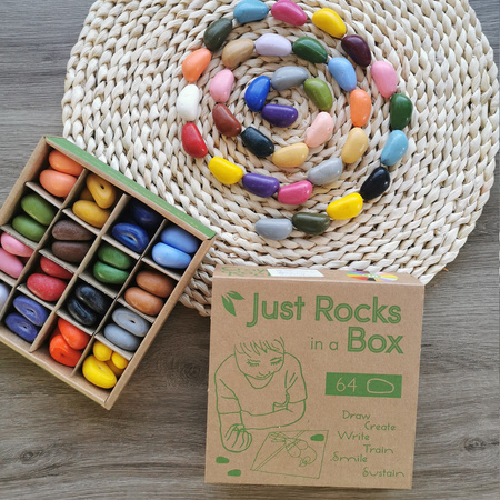 Kredki Crayon Rocks w pudełku 64 sztuki - 16 kolorów