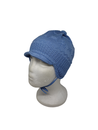 Czapka zimowa przejściowa Maximo Baby z pomponem i troczkami