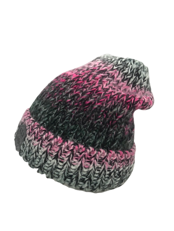 Czapka przejściowa zimowa Maximo Kids róż zieleń melanż