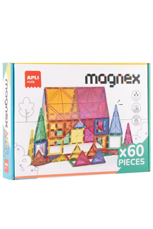 Klocki magnetyczne Magnex Apli Kids 60 el.