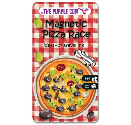 Podróżna gra magnetyczna The Purple Cow - Pizza Race