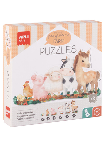 Puzzle progresywne My First Apli Kids - Farma 2+