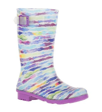 Kalosze Kamik Y'S RAINPAINT fioletowy wzór