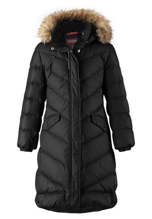 Kurtka puchowa płaszcz Reima Satu Czarny