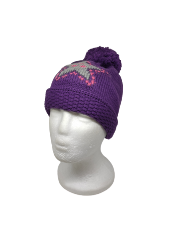 czapka zimowa Maximo Teens Girl ciemny fiolet