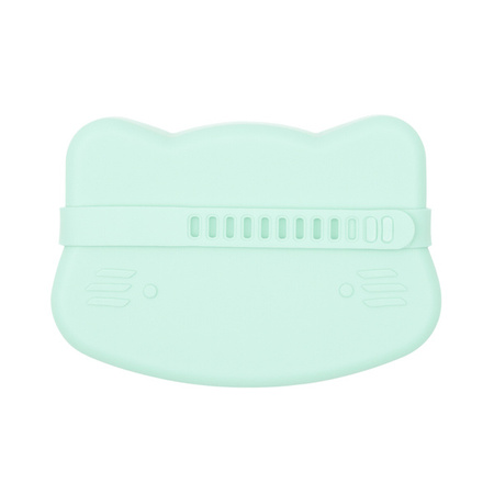 Zamykany silikonowy pojemnik Kotek We Might Be Tiny - Minty Green