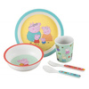 Zestaw naczyń i sztućców dla dziecka, 5 el., Świnka Peppa | Petit Jour Paris®
