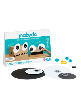 Zestaw kreatywnych kształtów Makedo Deco-Props - Googlies 21 el.