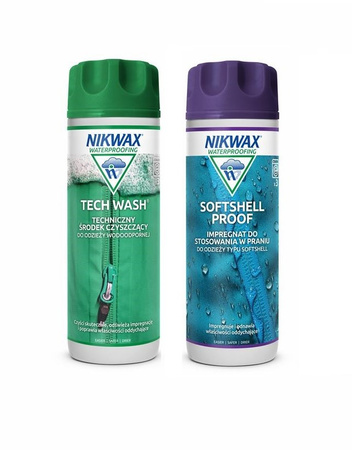 NIKWAX set Tech Wash + Softshell Proof 2x300ml