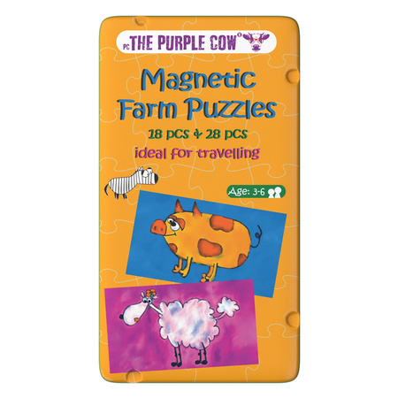 Gra magnetyczna The Purple Cow - Puzzle Farma