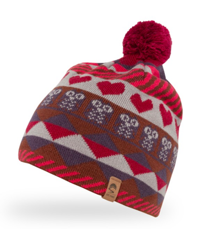 Kids' Hearts and Owls Beanie