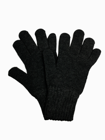 MAXIMO MAXI rękawiczki ciemno szary melanż