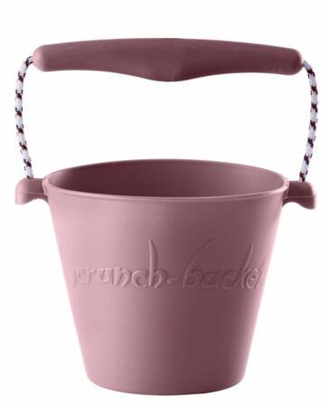 Składane wiaderko do wody i piasku Scrunch Bucket - Pudrowy Róż