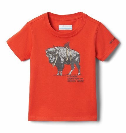 T-shirt koszulka Columbia Peak Point pomarańczowa