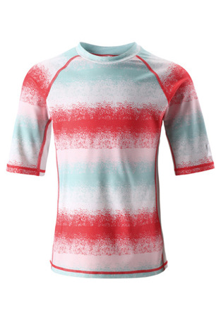 Bluzeczka kąpielowa UV50+ Reima Fiji miętowy/biały/czerwony