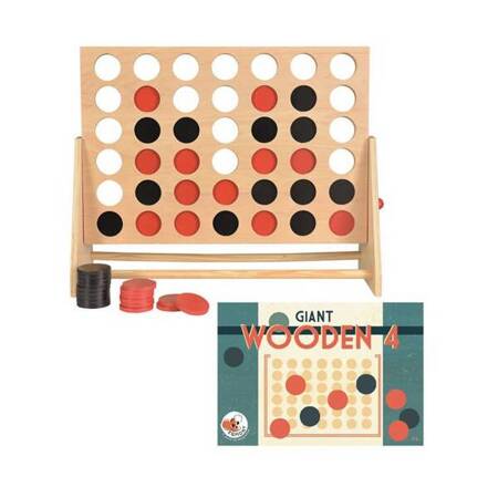 Cztery w rzędzie, drewniana gra - wersja duża | Egmont Toys®
