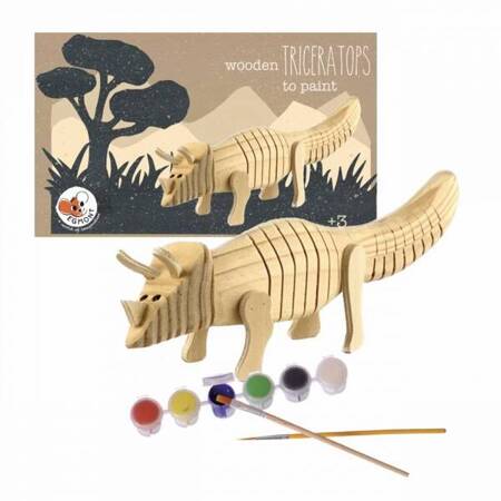 Drewniany Triceratops do pomalowania | Egmont Toys®