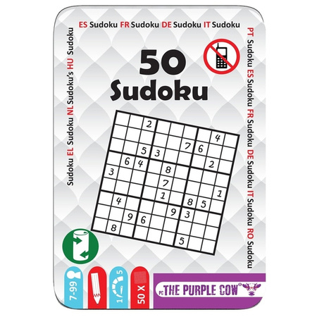 Podróżne łamigłówki The Purple Cow - 50 Sudoku