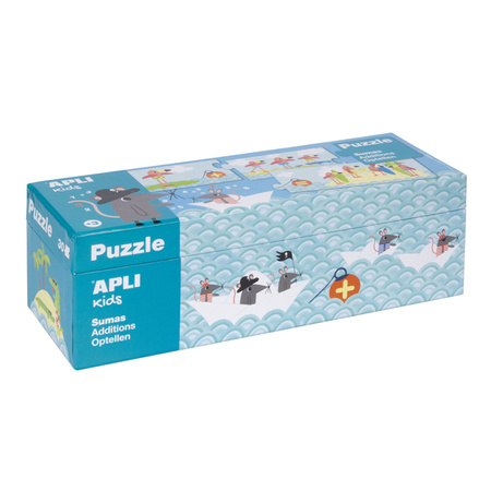 Puzzle do nauki dodawania Apli Kids - Myszki 5+