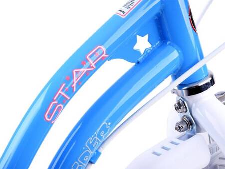 RoyalBaby Rower dziewczęcy STAR GIRL 14cal niebieski RB14G-1