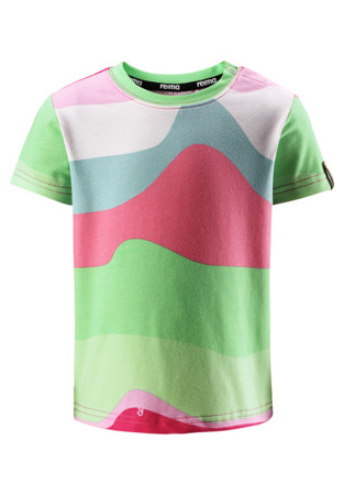 T-shirt Reima Sjov różowy/zielony/biały