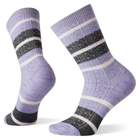 W'S EVERYDAY STRIPED CABLE CREW SMARTWOOL
